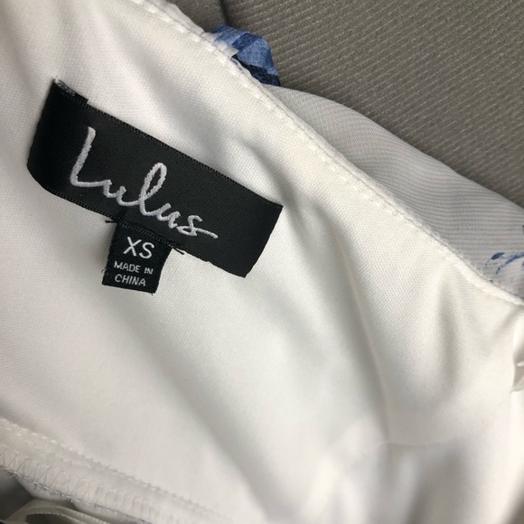 Lulu’s Pollen for You Blue and White Floral Print Maxi Dress - Picture 10 of 10